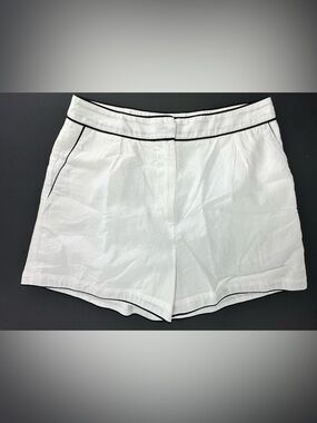 Commense Pure Cotton Contrast Trim Shorts L